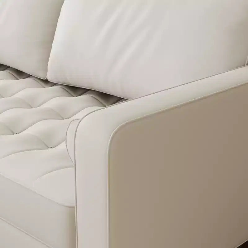 Canapé Loveseat en Faux Cuir 70", Canapé 3 Places Moderne du Milieu du Siècle pour Petits Espaces, Salon d'Appartement