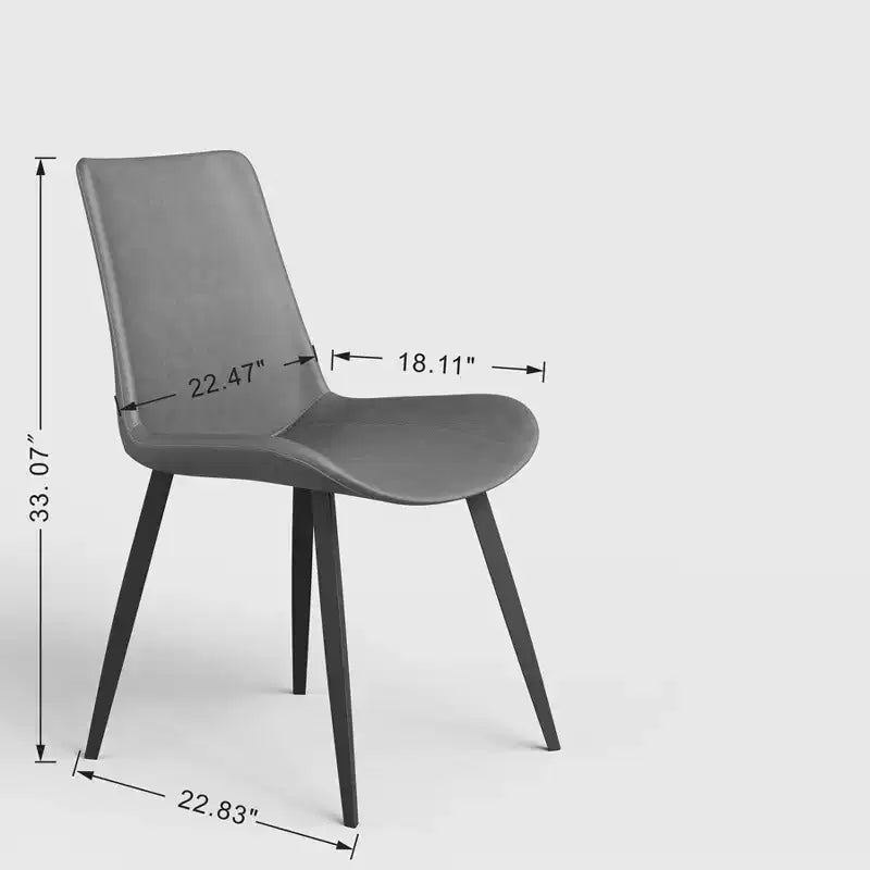 Chaise de salle à manger en similicuir
