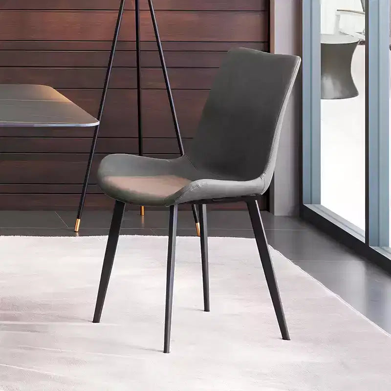 Chaise de salle à manger en similicuir