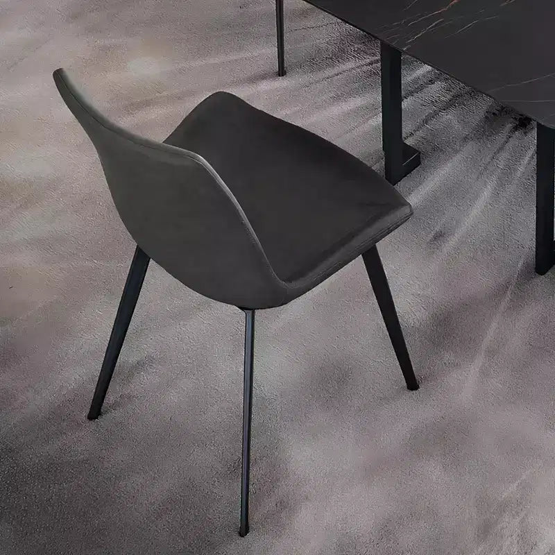 Chaise de salle à manger en similicuir