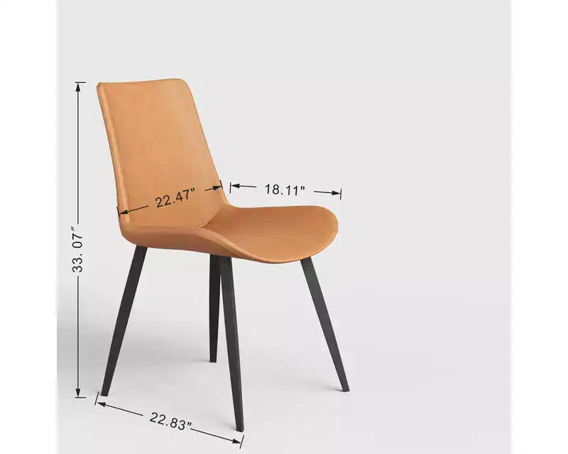 Chaise de salle à manger en similicuir