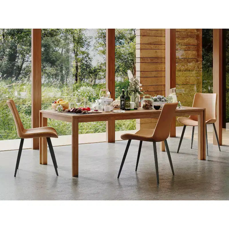 Chaise de salle à manger en similicuir