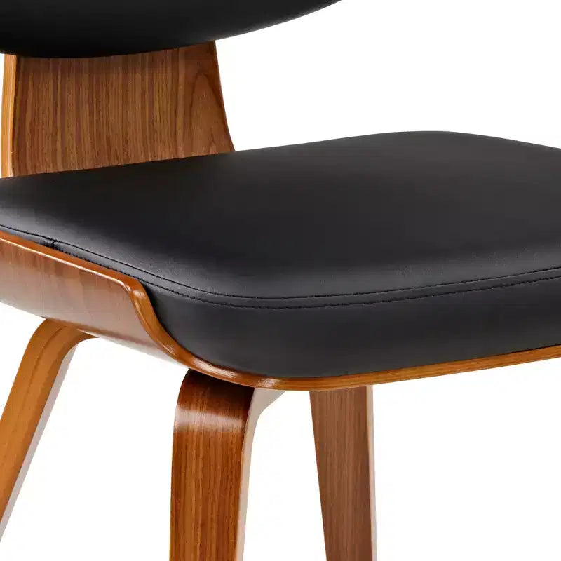 Chaises de salle à manger rembourrées (lot de 2), noir