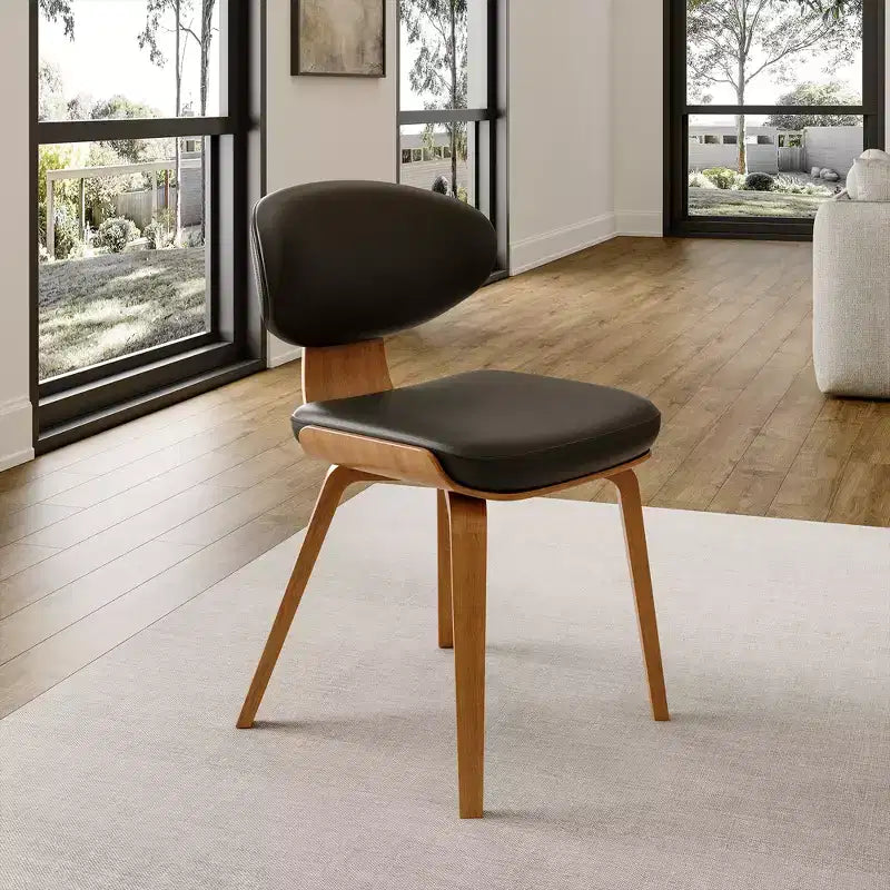 Chaises de salle à manger rembourrées (lot de 2), noir