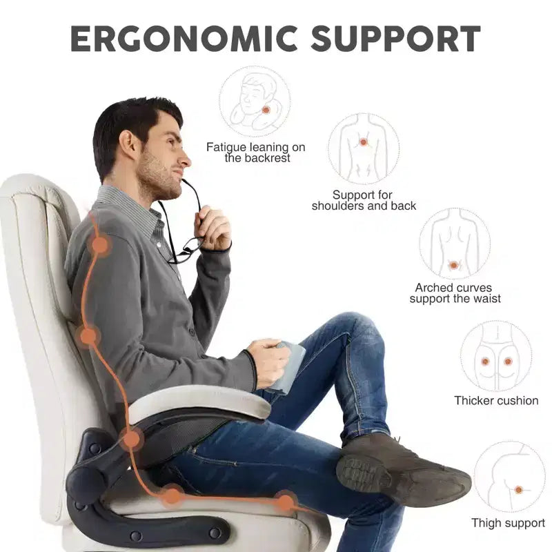 Chaise de bureau ergonomique avec accoudoirs relevables réglables, chaise d'ordinateur pivotante avec soutien lombaire et base en métal, chaise entrecroisée pour la maison
