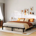 Queen Metal Bed Frame, 10 Inch Platform with Durable Iron Slat Support and Legs, No Box Spring Needed, Easy Assembly