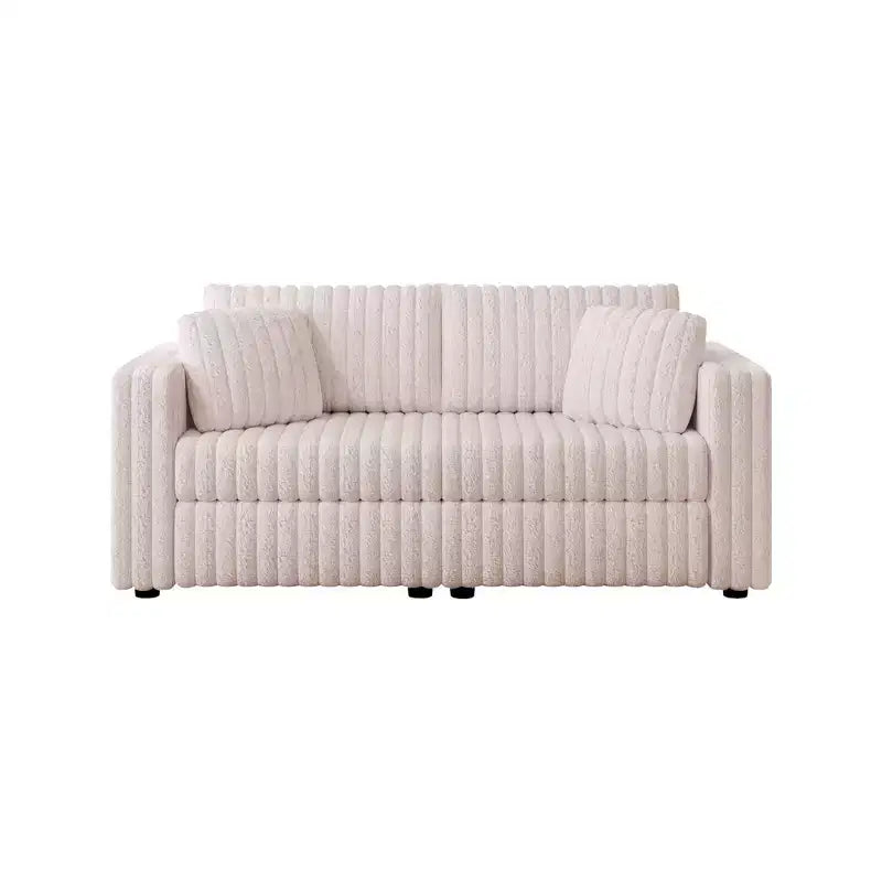 Canapé moderne 2 places de 192 cm avec 2 coussins pour salon, appartement, bureau