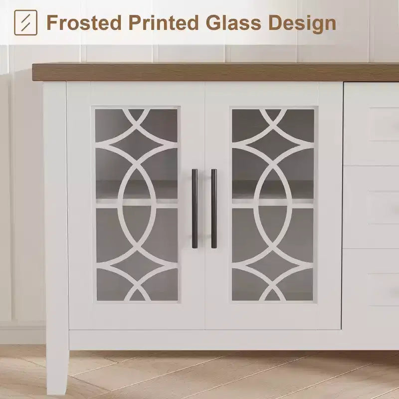 Meuble TV avec tiroirs de rangement, Meuble TV, Table console TV pour salon/chambre à coucher, Armoire de rangement