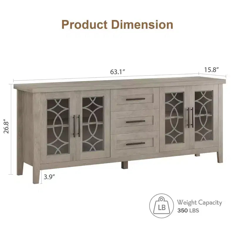 Meuble TV avec tiroirs de rangement, Meuble TV, Table console TV pour salon/chambre à coucher, Armoire de rangement