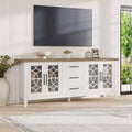 Meuble TV avec tiroirs de rangement, Meuble TV, Table console TV pour salon/chambre à coucher, Armoire de rangement