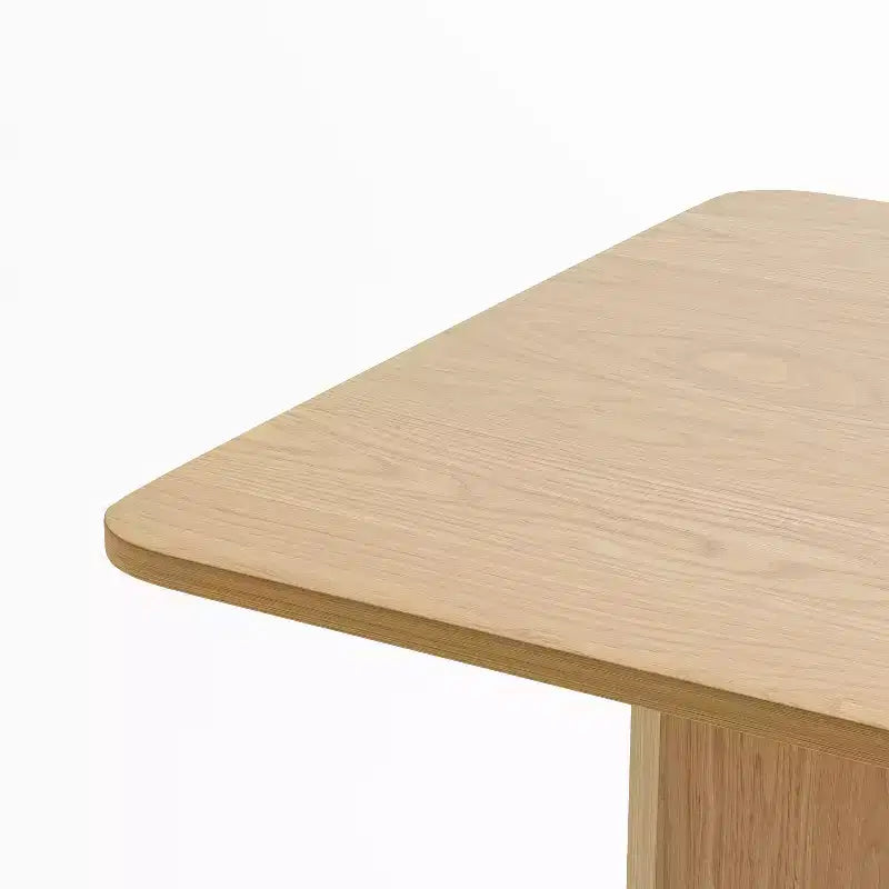 Table de salle à manger rustique en bois massif naturel 67 x 33,5 avec pieds en V et plateau carré en bois pour salles à manger modernes et réunions de famille