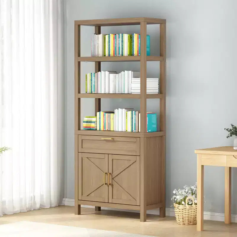 Bibliothèque moderne avec meuble de rangement, bibliothèque de ferme de 180 cm avec étagères réglables, bibliothèques pour chambre, salon, maison et bureau
